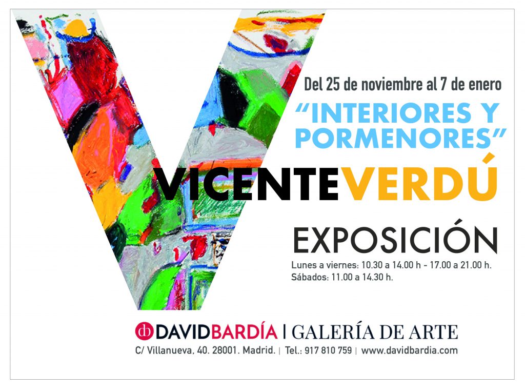 Invitación Exposición Vicente Verdú